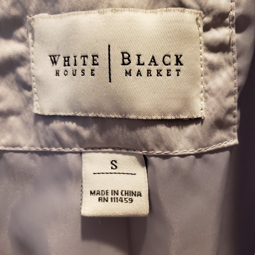White House Black Market light gray jacket.  Small - Picture 2 of 5